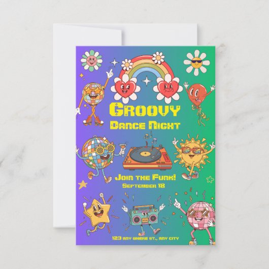 Invitation de fête chic – Événement de célébration (Devant)