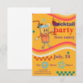 Invitation de fête chic – Événement de célébration (Devant / Derrière)