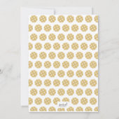 Invitation de fête chic Pickleball Party Gold Blac (Dos)