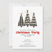 Invitation de fête classique pour un arbre de Noël (Devant)
