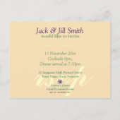 Invitation de fête cocktail verte et violette à mo (Dos)