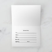 Invitation de fête comportant le chat de calicot (Intérieur)