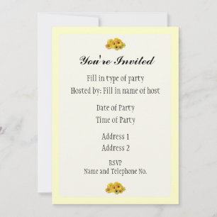 Invitation de fête - Conception Daisy