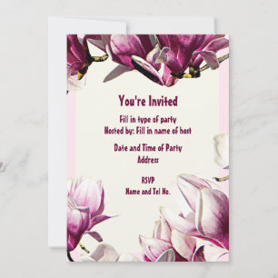 Invitation de fête - Conception Magnolia