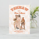 Invitation de fête conjointe Botte de cowboy weste (Debout devant)