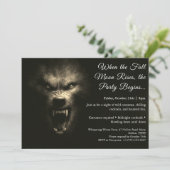 Invitation de fête costumée pour Halloween avec hu (Debout devant)
