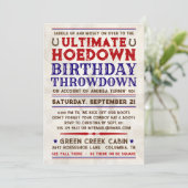 Invitation de fête Country Western Cowboy Hoedown (Debout devant)