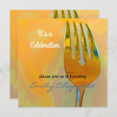 Invitation de fête culinaire moderne (Devant / Derrière)