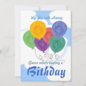 Invitation de fête d'anniversaire (Devant)