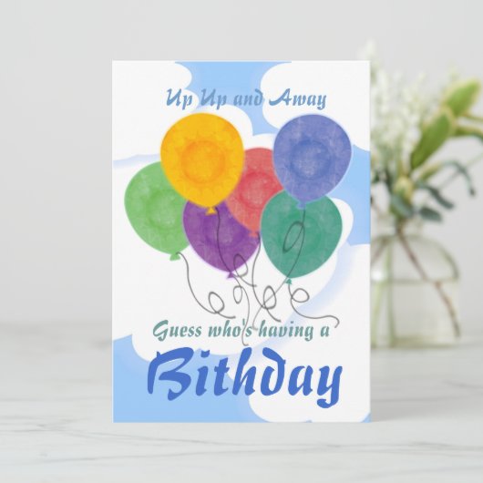 Invitation de fête d'anniversaire (Debout devant)