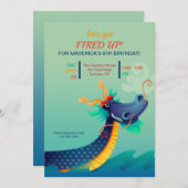 Invitation de fête d'anniversaire (Devant / Derrière)