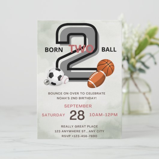 Invitation de fête d'anniversaire (Debout devant)