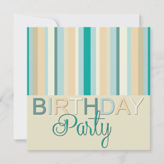 Invitation de fête d'anniversaire (Devant)