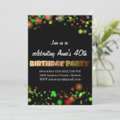 Invitation de fête d'anniversaire (Debout devant)