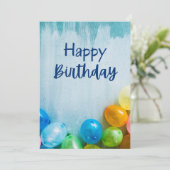 Invitation de fête d'anniversaire (Debout devant)