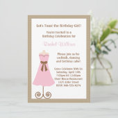 Invitation de fête d'anniversaire (Debout devant)