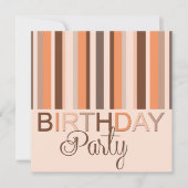 Invitation de fête d'anniversaire (Devant)