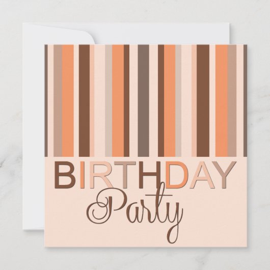 Invitation de fête d'anniversaire (Devant)