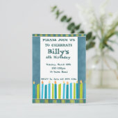 Invitation de fête d'anniversaire (Debout devant)