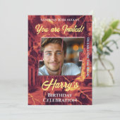 Invitation de fête d'anniversaire (Debout devant)