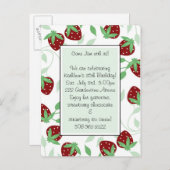 Invitation de fête d'anniversaire (Devant / Derrière)