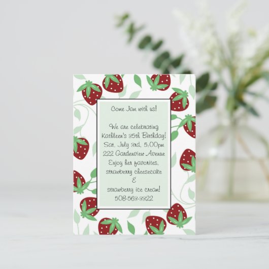 Invitation de fête d'anniversaire (Debout devant)