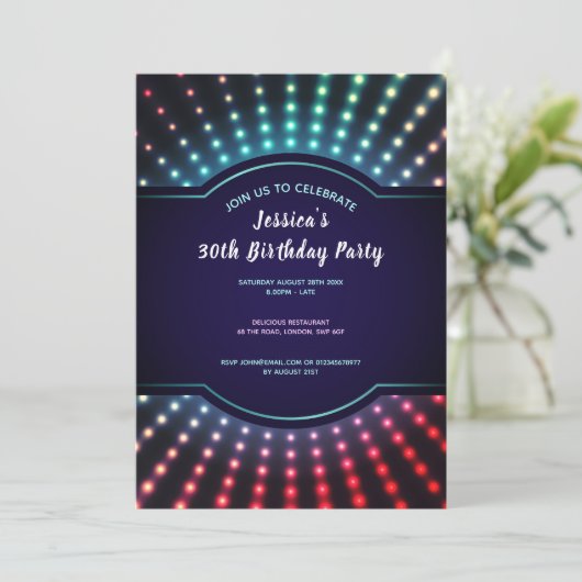Invitation de fête d'anniversaire (Debout devant)