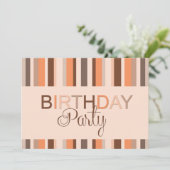 Invitation de fête d'anniversaire (Debout devant)