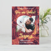 Invitation de fête d'anniversaire (Debout devant)