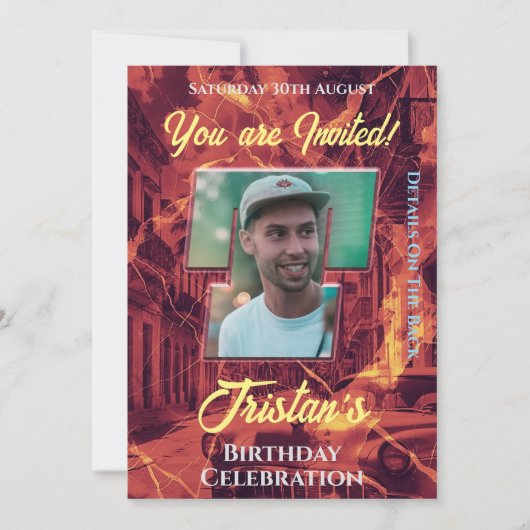 Invitation de fête d'anniversaire (Devant)