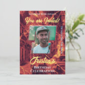 Invitation de fête d'anniversaire (Debout devant)