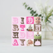 Invitation de fête d'anniversaire (Debout devant)