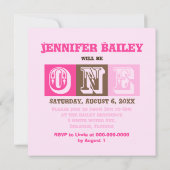 Invitation de fête d'anniversaire (Dos)