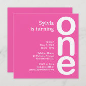 Invitation de fête d'anniversaire (Devant / Derrière)