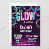 Invitation de fête d'anniversaire (Devant / Derrière)