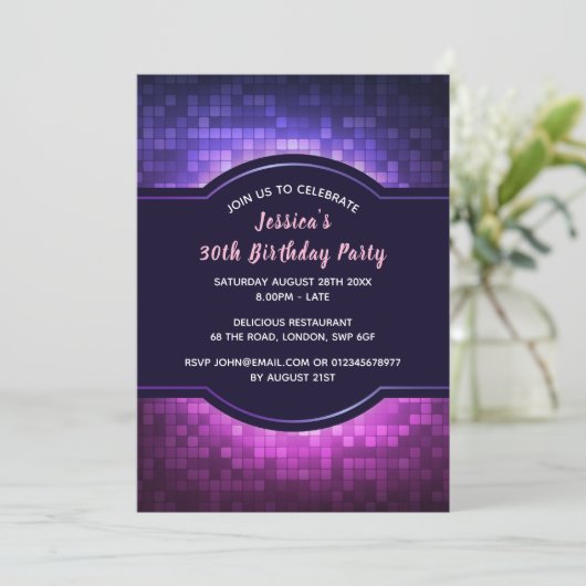 Invitation de fête d'anniversaire (Debout devant)