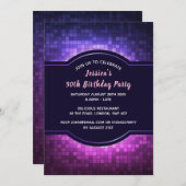 Invitation de fête d'anniversaire (Devant / Derrière)