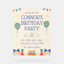 Invitation de fête d'anniversaire