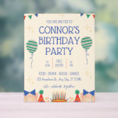 Invitation de fête d'anniversaire (Neutre)