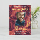 Invitation de fête d'anniversaire (Debout devant)