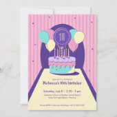 Invitation de fête d'anniversaire (Devant)