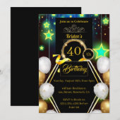 Invitation de fête d'anniversaire (Devant / Derrière)