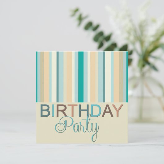 Invitation de fête d'anniversaire (Debout devant)