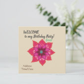 Invitation de fête d'anniversaire (Debout devant)