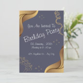 Invitation de fête d'anniversaire (Debout devant)