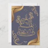 Invitation de fête d'anniversaire (Dos)