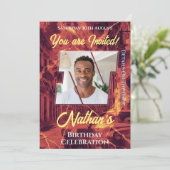 Invitation de fête d'anniversaire (Debout devant)