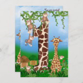 Invitation de fête d'anniversaire (Devant / Derrière)