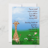 Invitation de fête d'anniversaire (Dos)