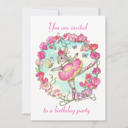 Invitation de fête d'anniversaire (Devant)